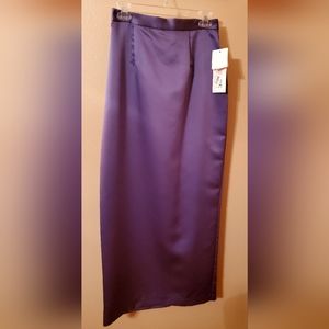 Long Purple Evening Skirt, by Xscape, Size 10, New with Tags